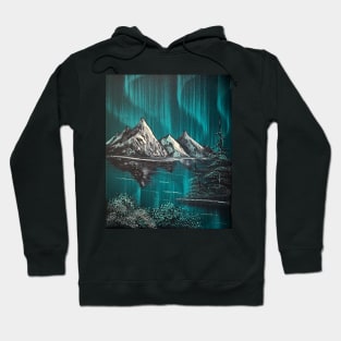 Blue Green Northern Lights Hoodie